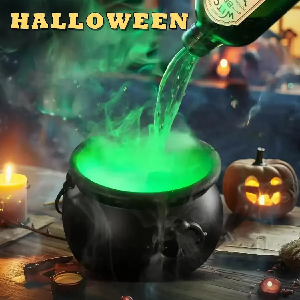 Enchanted Floating Cauldron – 10.2in Glowing Mist Cauldron