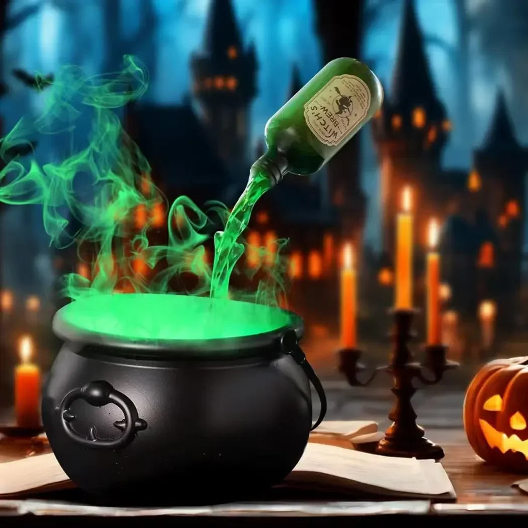 Enchanted Floating Cauldron – 10.2in Glowing Mist Cauldron