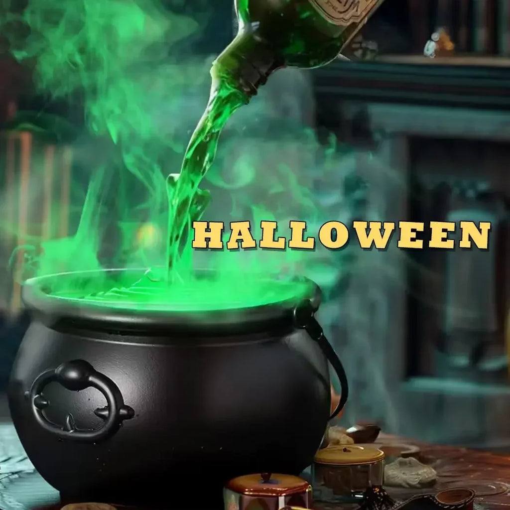 Enchanted Floating Cauldron – 10.2in Glowing Mist Cauldron