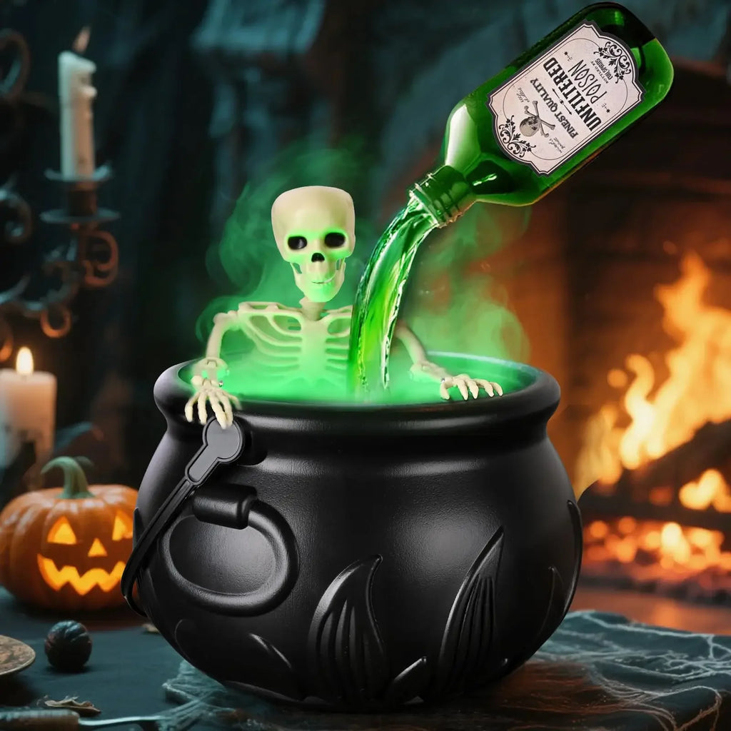 Enchanted Floating Cauldron – 10.2in Glowing Mist Cauldron