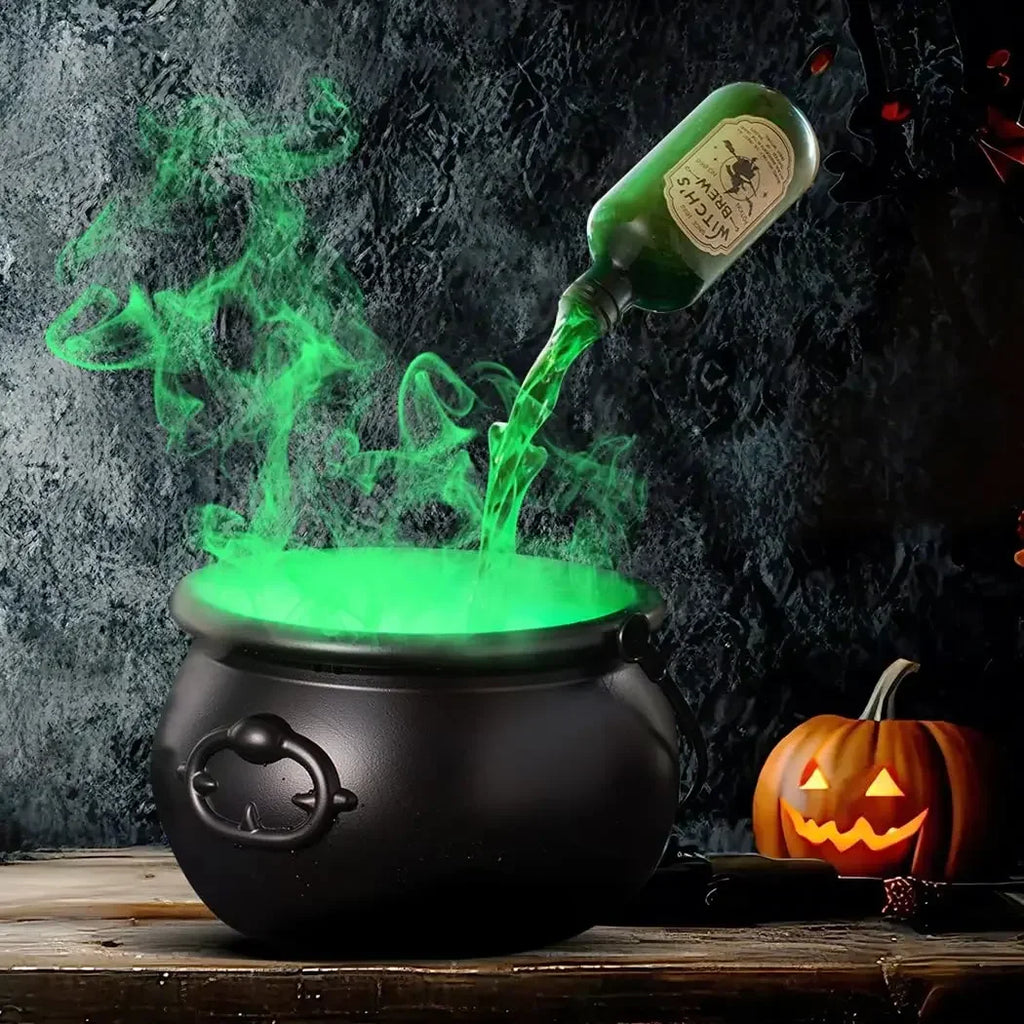 Enchanted Floating Cauldron – 10.2in Glowing Mist Cauldron