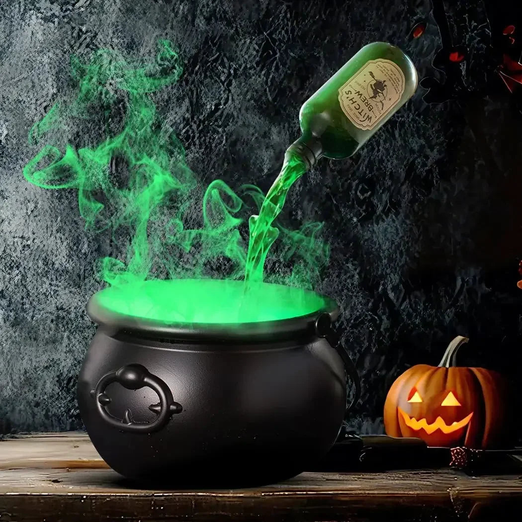 Enchanted Floating Cauldron – 10.2in Glowing Mist Cauldron