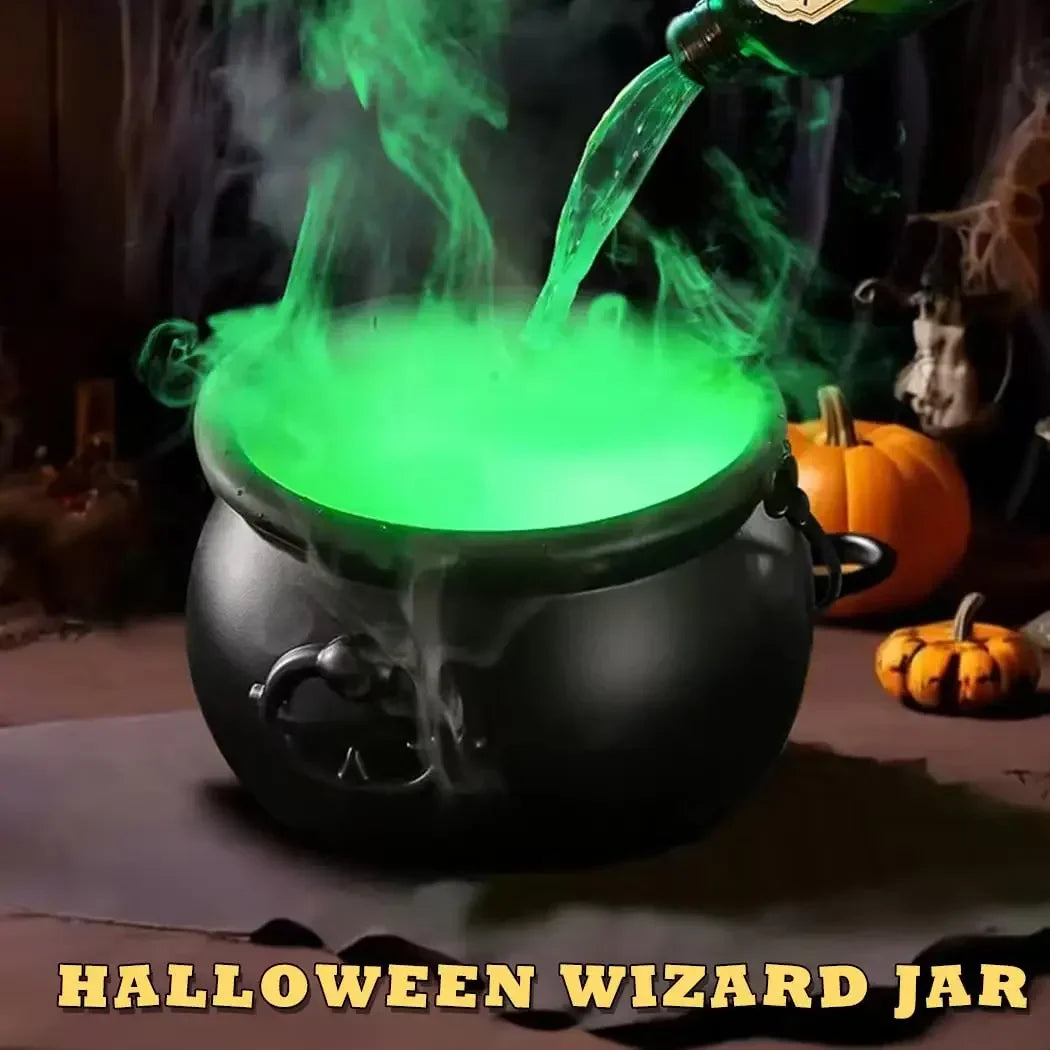 Enchanted Floating Cauldron – 10.2in Glowing Mist Cauldron