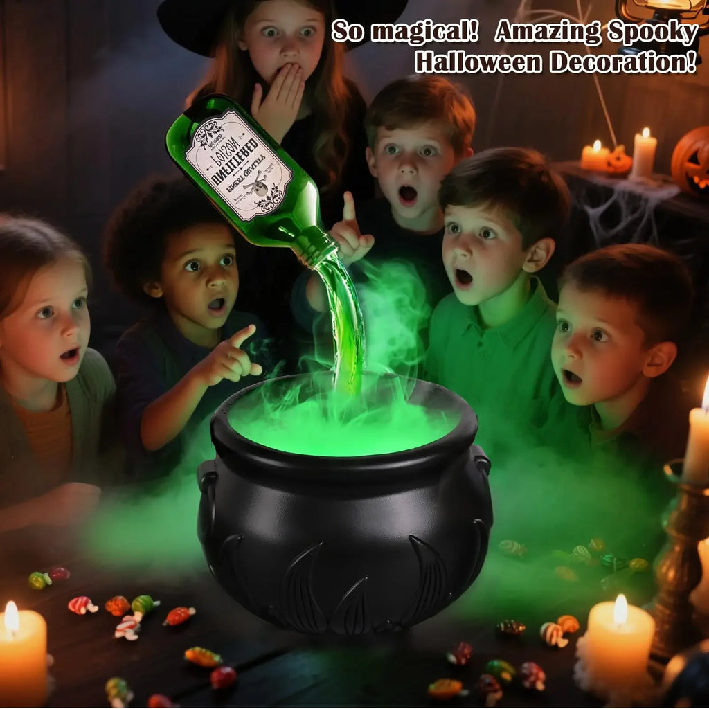 Enchanted Floating Cauldron – 10.2in Glowing Mist Cauldron